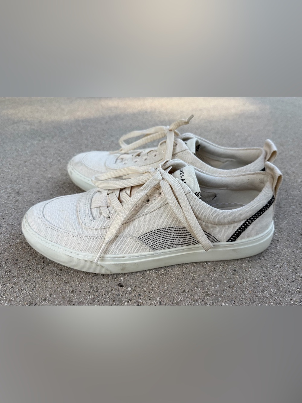 The Tread-Bare Sneaker - Natural Canvas / Black W10M8